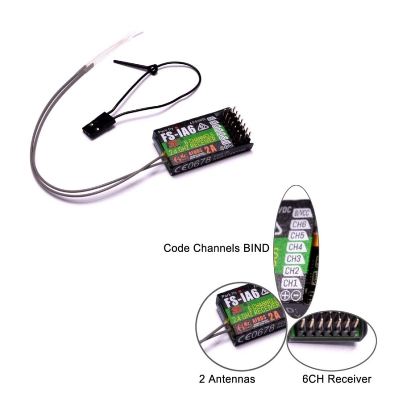 Flysky FS-IA6 Receiver 6CH Dua - Fpv Drone Battery のレビューと価格