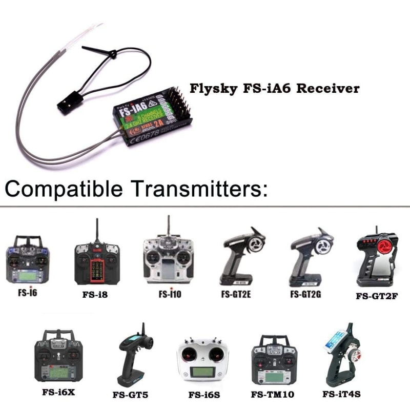 Flysky FS-IA6 Receiver 6CH Dua - Fpv Drone Battery のレビューと価格
