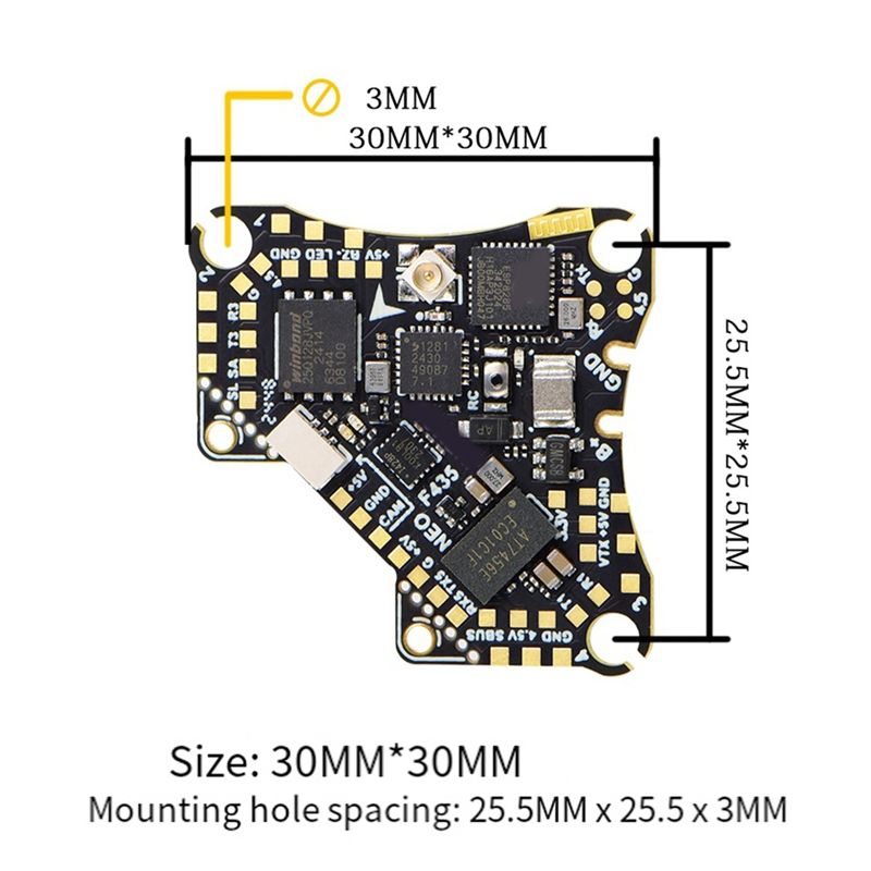 FBIL-F435 NEO 1S AIO Flight Co - Fpv Drone Esc のレビューと価格