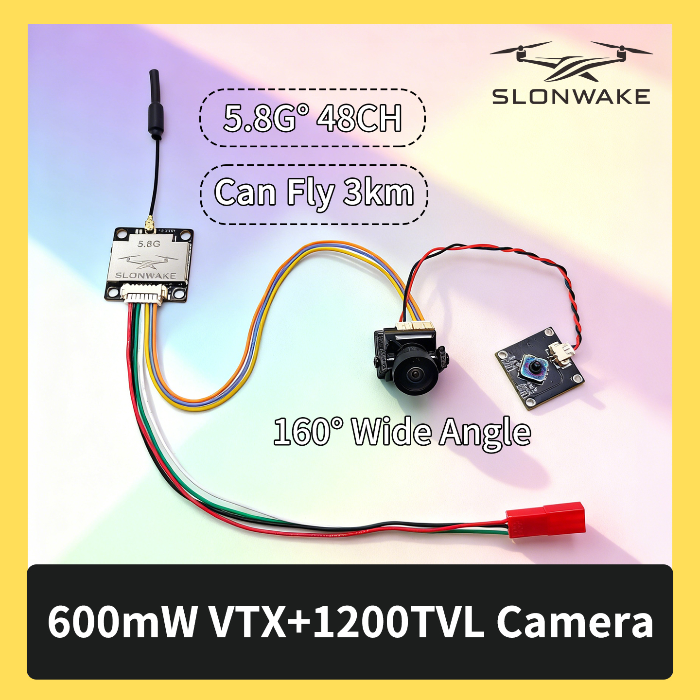 SLONWAKE 5.8G 600mW 7-24V FPV  - Fpv Drone Kit のレビューと価格