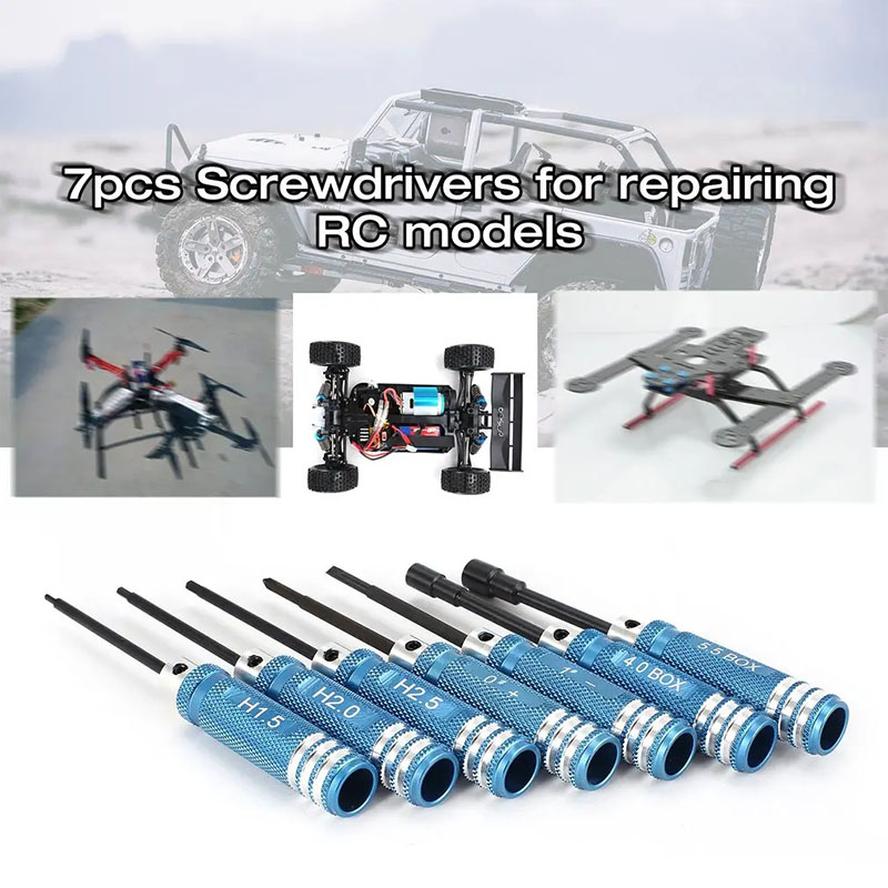 7Pcs 1.5 2.0 2.5mm RC Hex Driv - Fpv Drone Tool Kit のレビューと価格