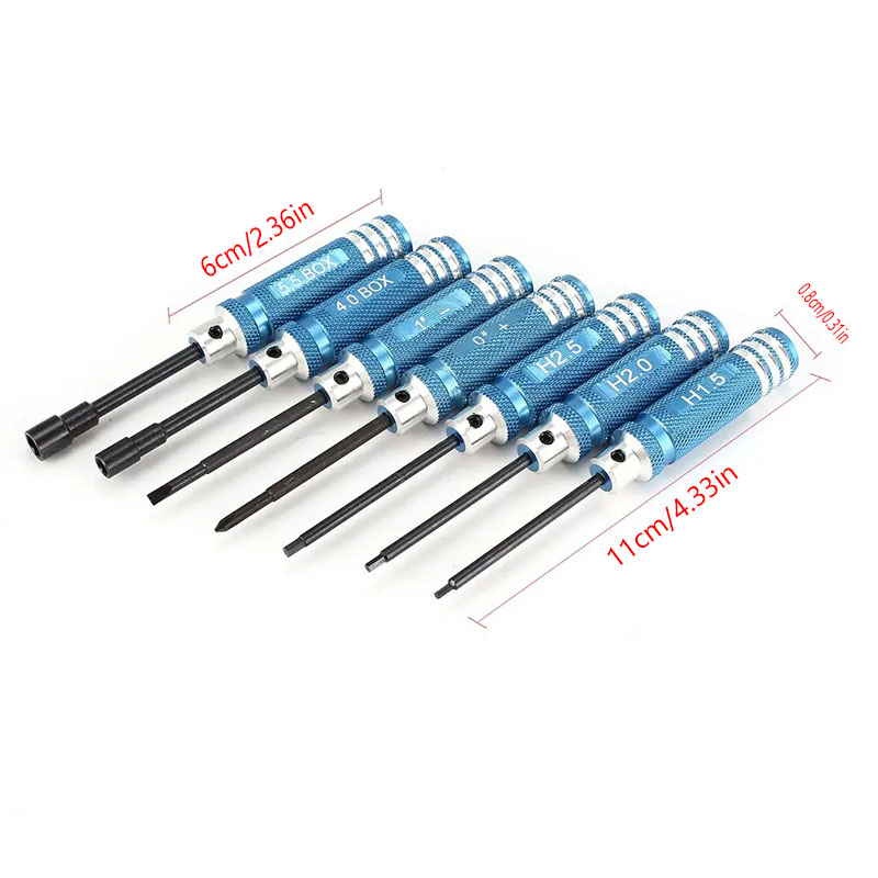 7Pcs 1.5 2.0 2.5mm RC Hex Driv - Fpv Drone Tool Kit のレビューと価格