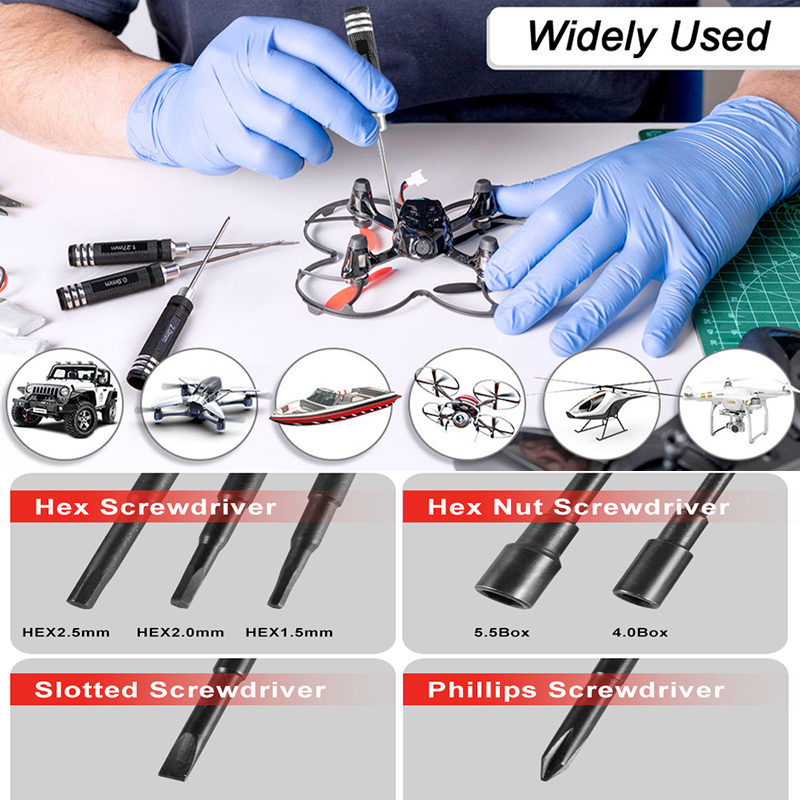 7Pcs 1.5 2.0 2.5mm RC Hex Driv - Fpv Drone Tool Kit のレビューと価格