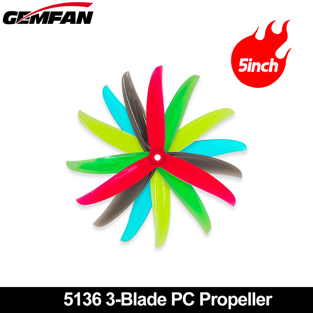 Gemfan VANOVER 5136 3 Blade PC - Fpv Drone Quadcopter のレビューと価格