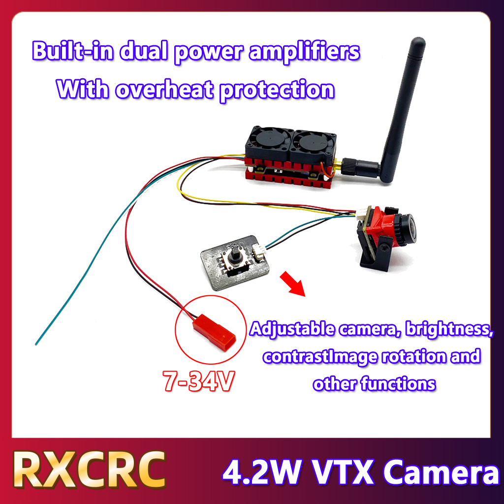 RXCRC 5.8G 48CH 4.2W High Powe - Fpv Drone Camera のレビューと価格