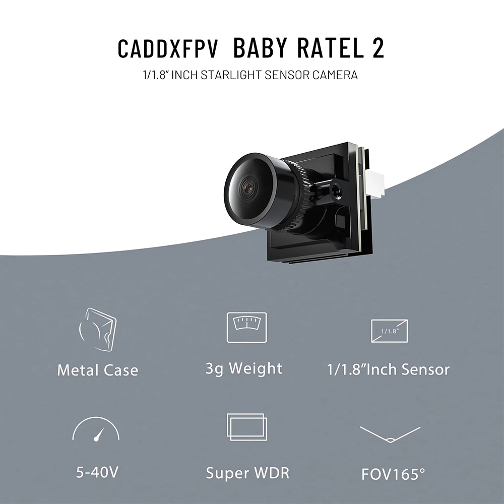 CADDX Micro FPV Camera Ratel 2 - Fpv Drone Camera のレビューと価格