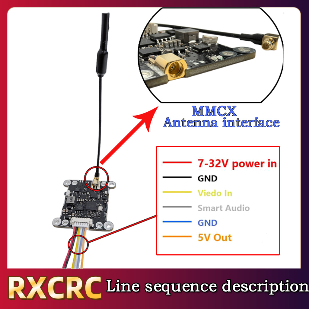 RXCRC 5.8G Module 48CH 1.6W VT - Fpv Drone Camera のレビューと価格