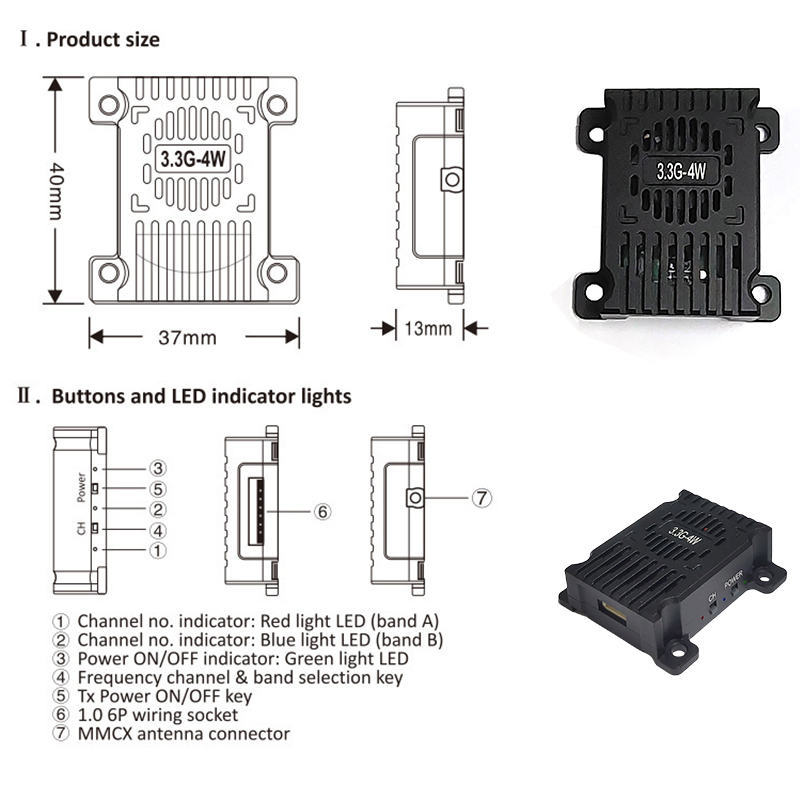 3.3GHz 3.3G 4W FPV Drones Mode - Fpv Drone Kit のレビューと価格