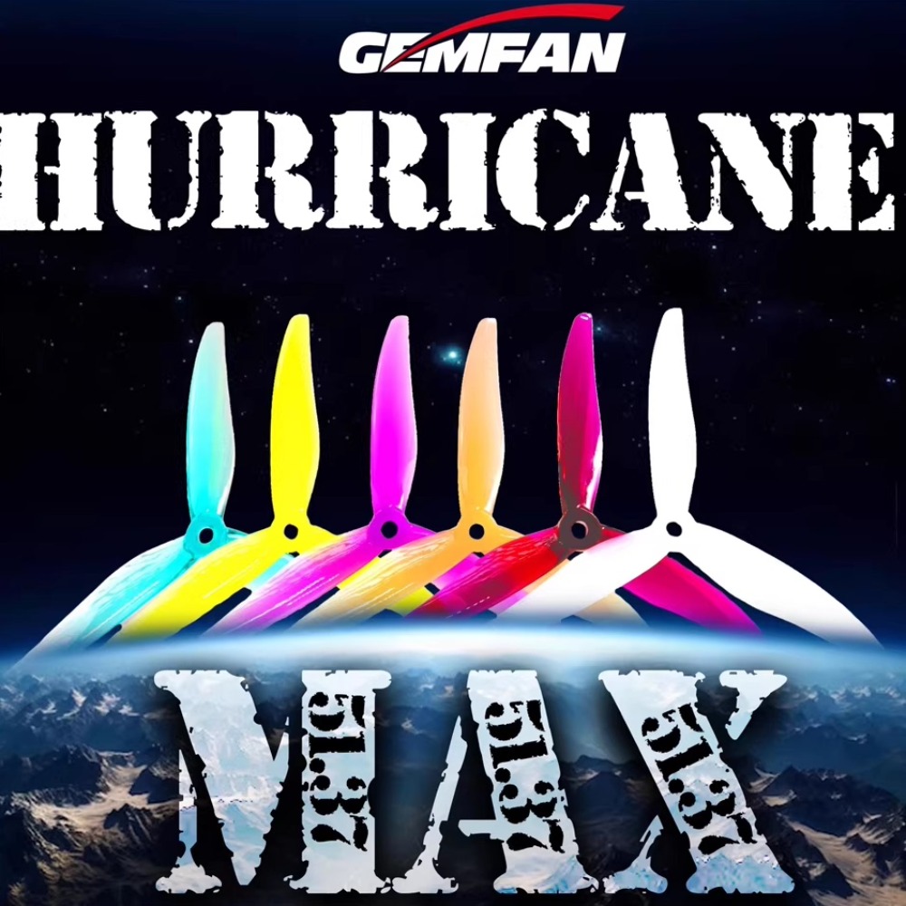 2Pairs Gemfan Hurricane 51377  - Fpv Drone Propeller のレビューと価格