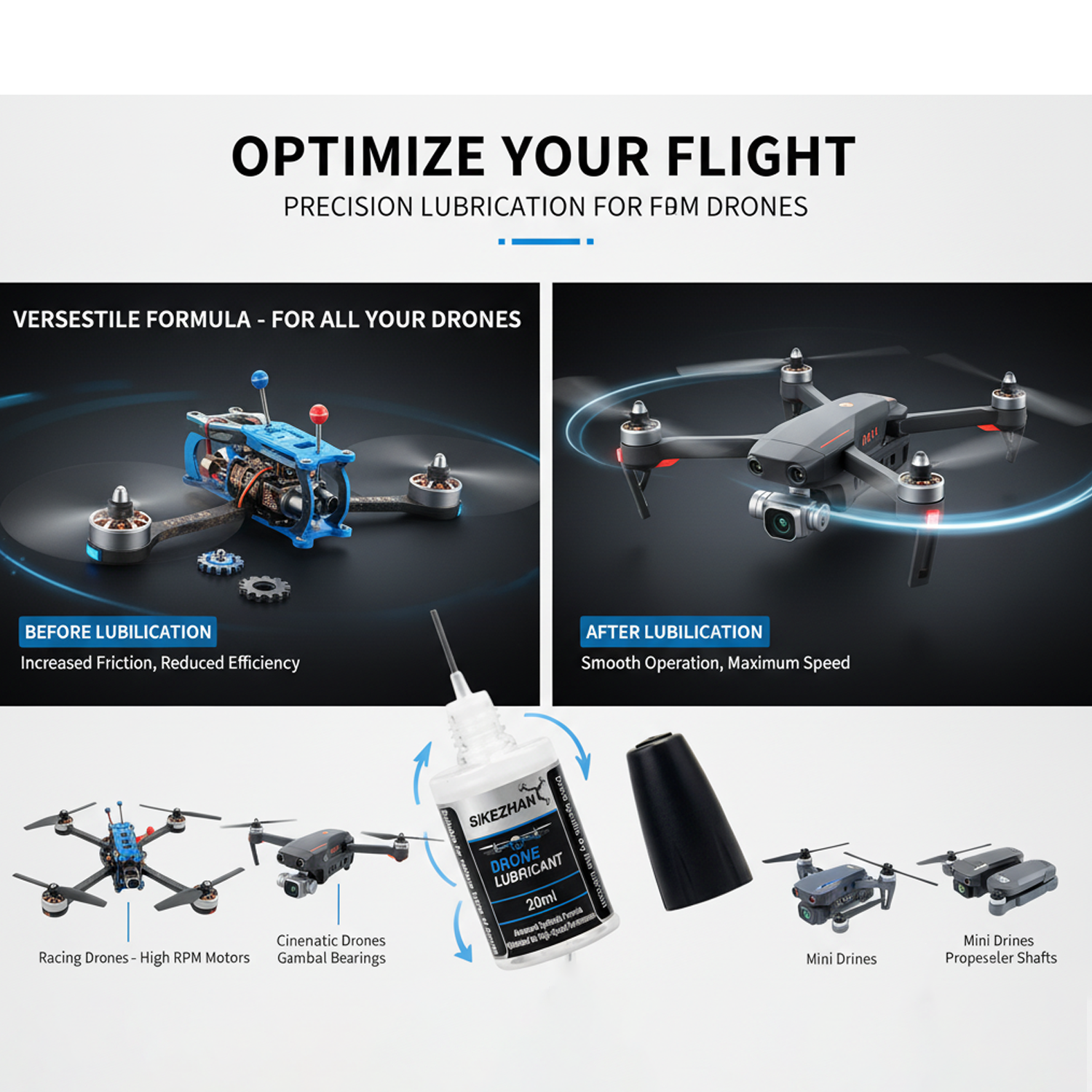 Micro Drone Motor Bearing Lubr - Fpv Drone Motor のレビューと価格