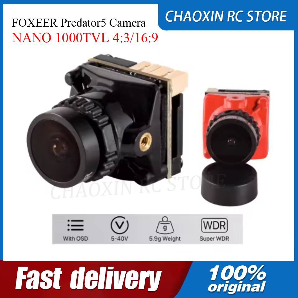 FOXEER Predator5 Camera NANO 1 - Fpv Drone Battery のレビューと価格