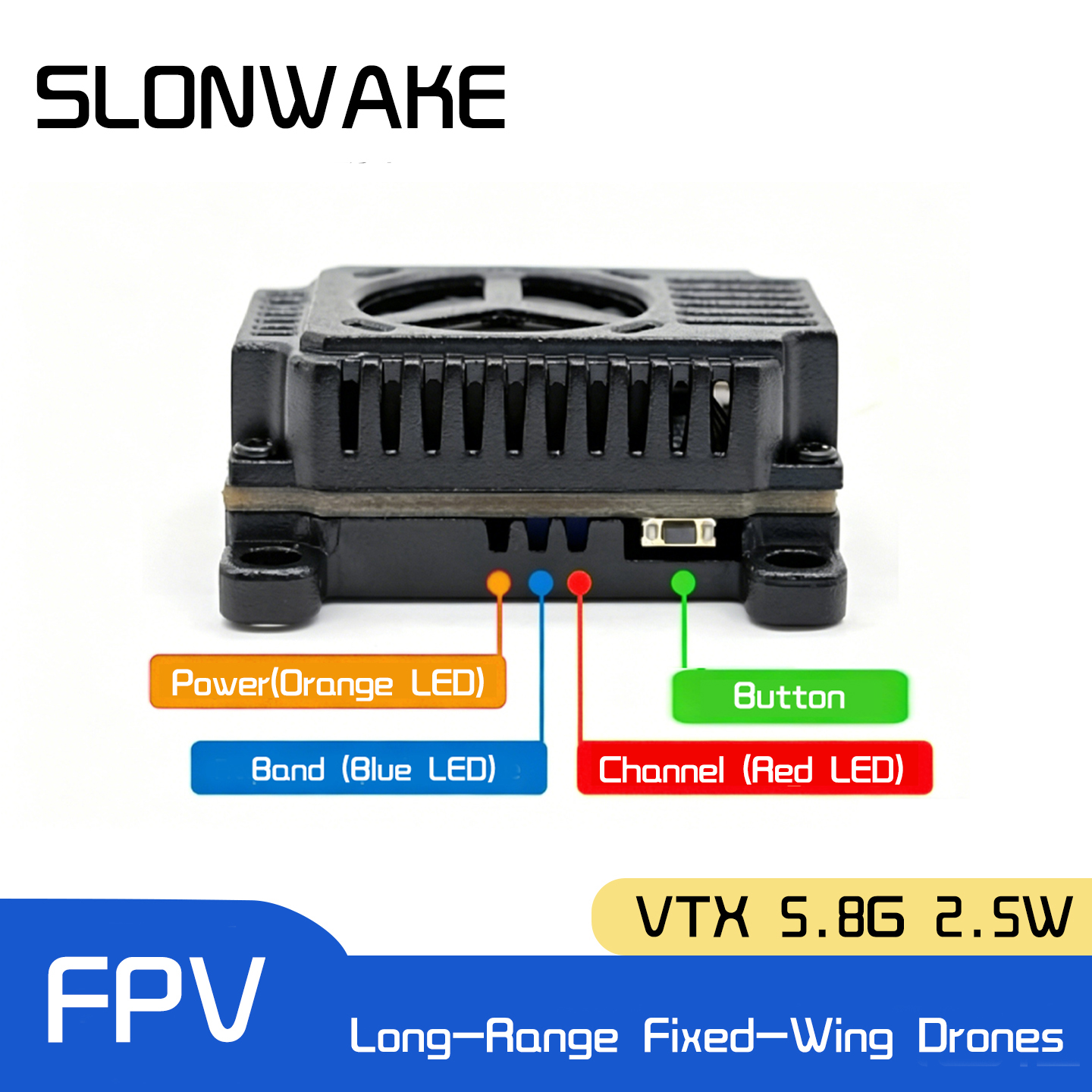 SLONWAKE 5.8G 48CH FPV Transmi - Fpv Drone Receiver のレビューと価格