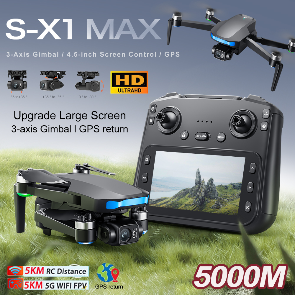New S-X1 MAX Drone GPS 8K Prof - Fpv Drone Charger のレビューと価格