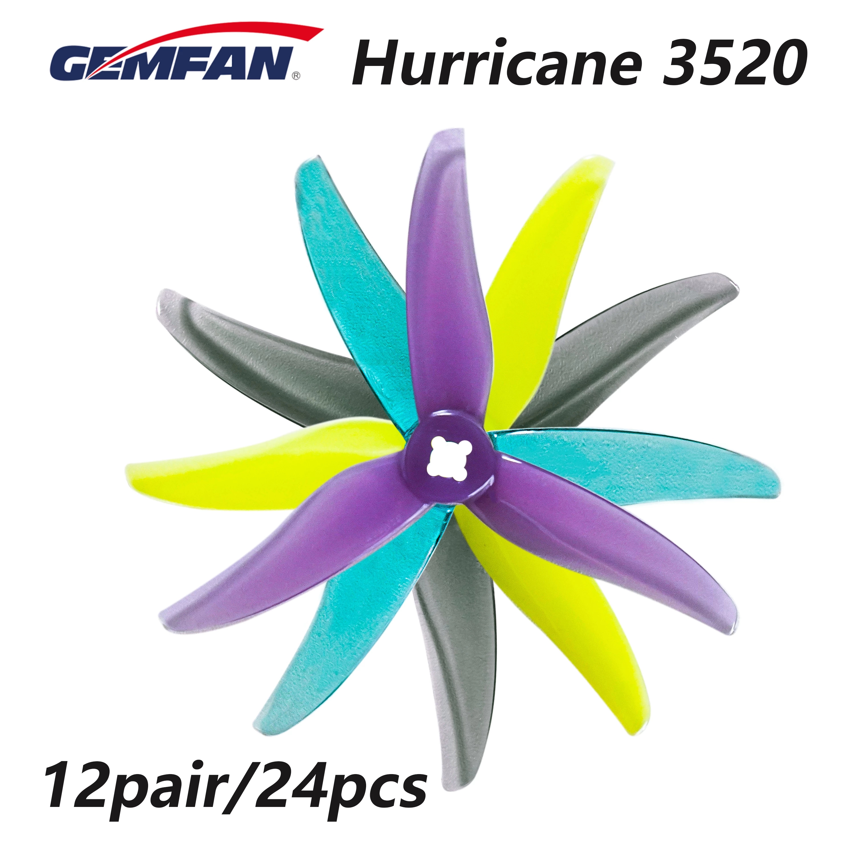 24pcs/12pairs Gemfan Hurricane - Fpv Drone Goggles のレビューと価格